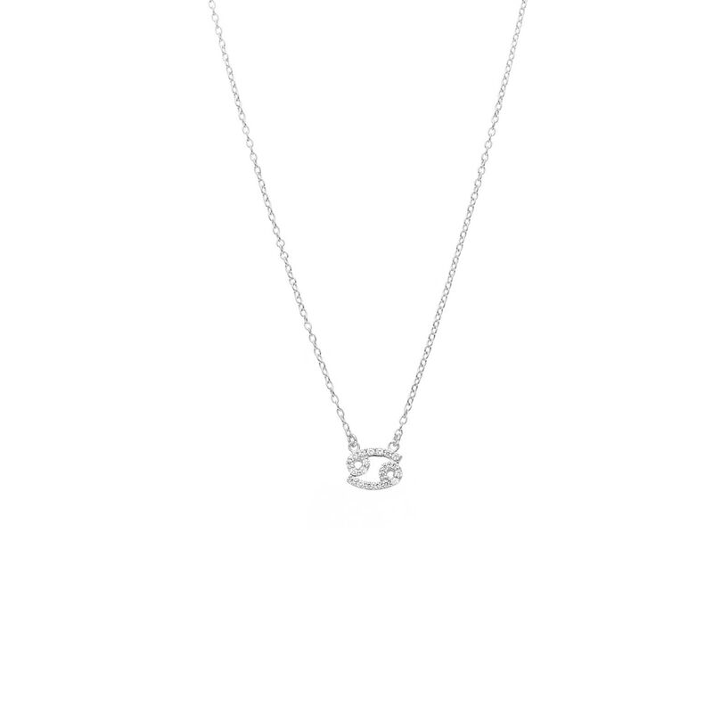 Silk & Steel Cancer Necklace image number 0